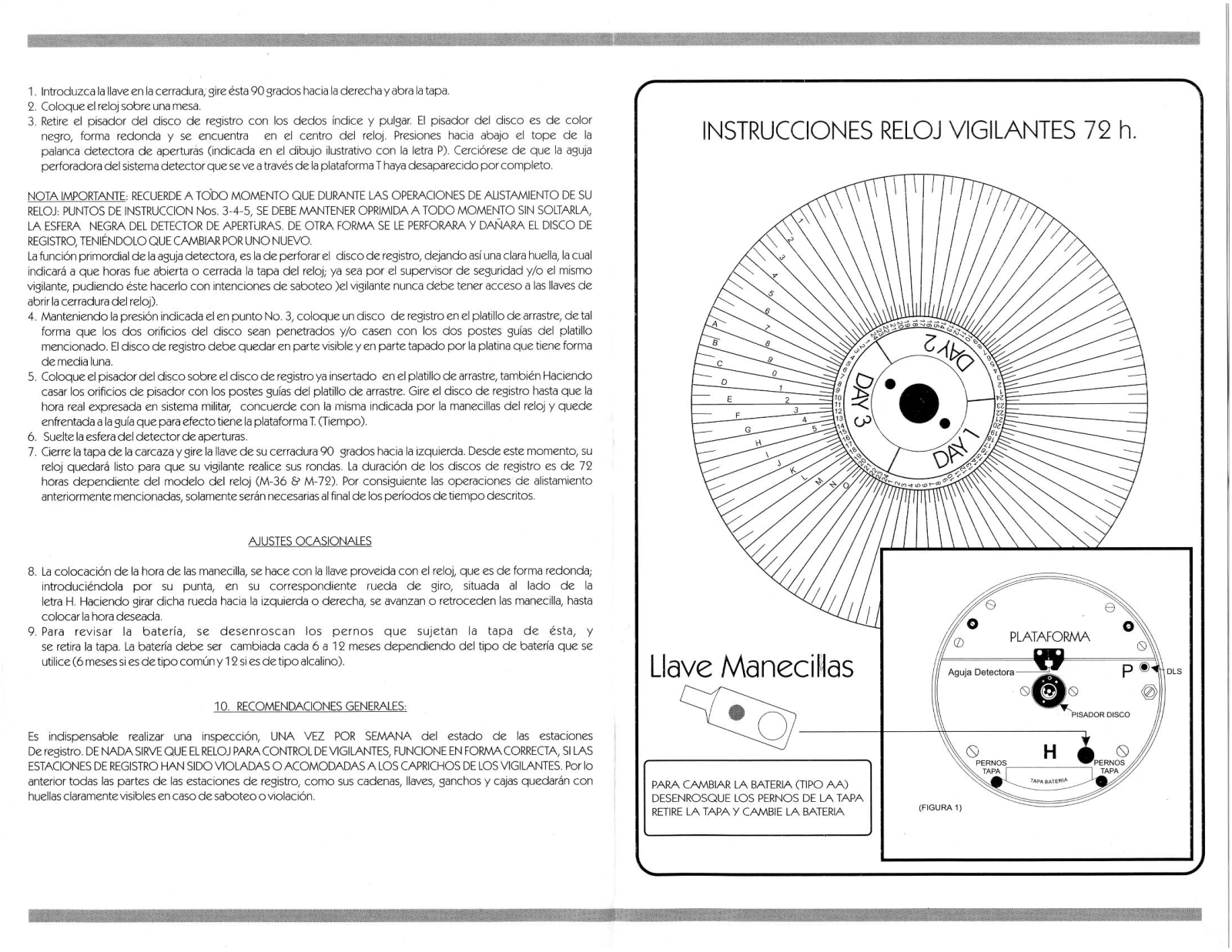 Acroprint C-72 Instructions Guide