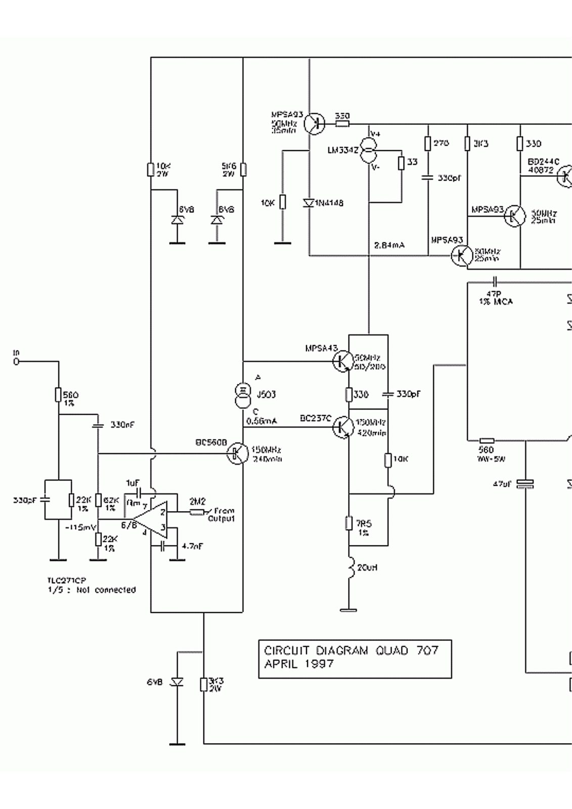 Quad 707 Schematic