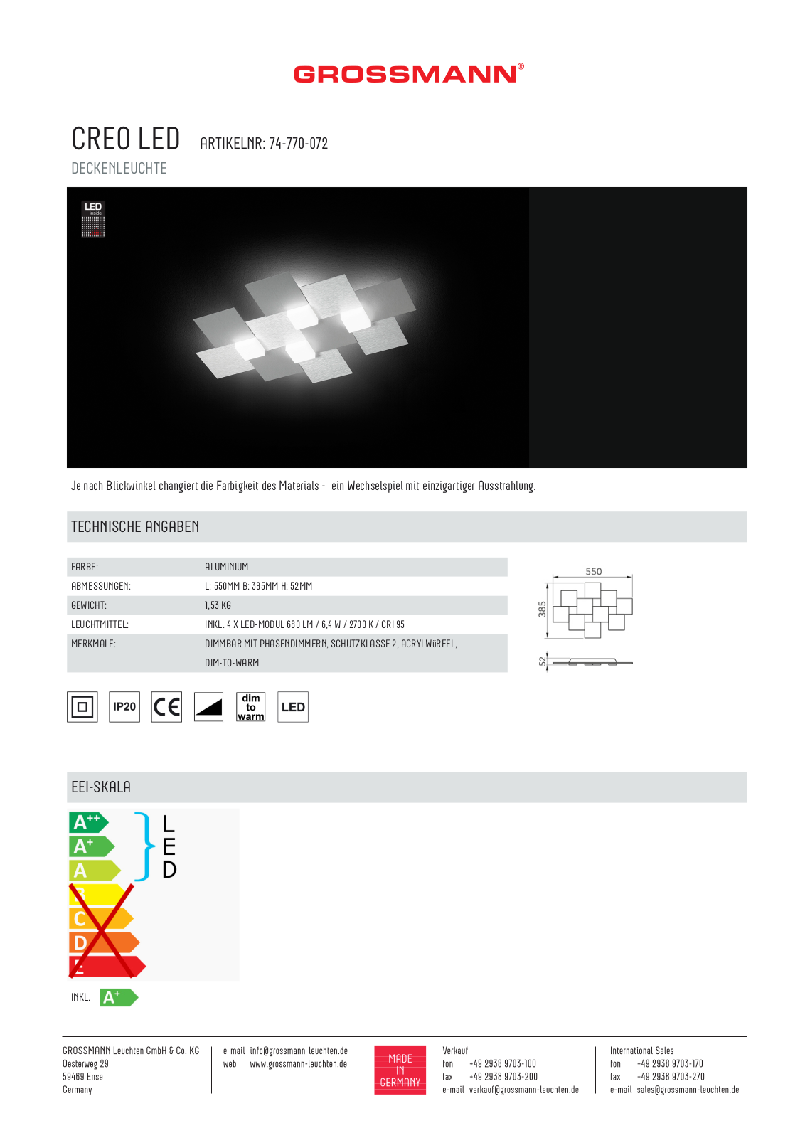 GROSSMANN 74-770-072 User Manual