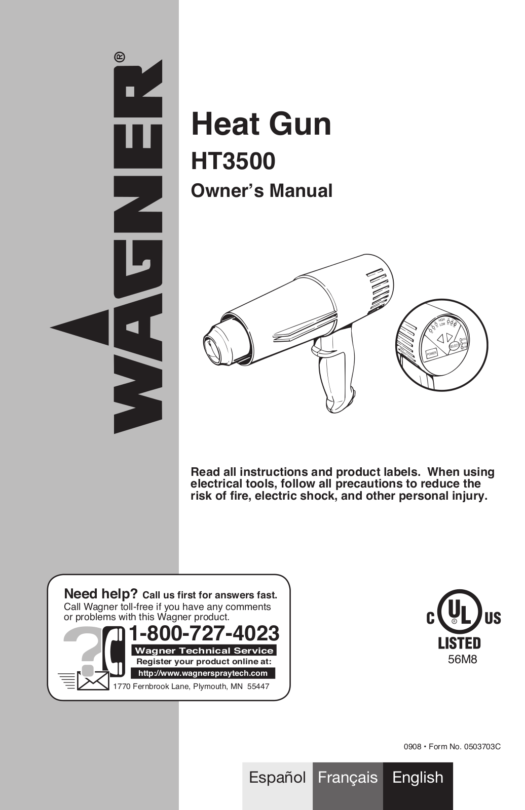 Wagner HT3500 User Manual