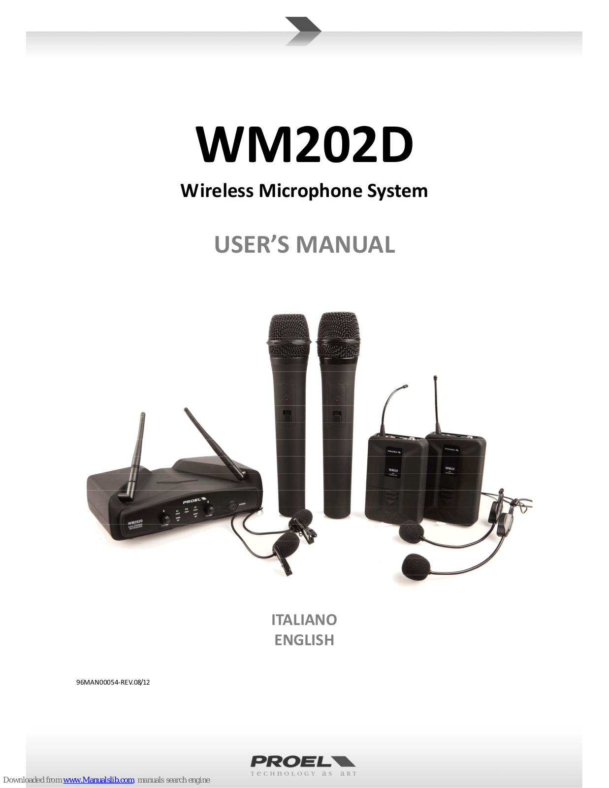 PROEL WM202D User Manual - ManualMachine.com