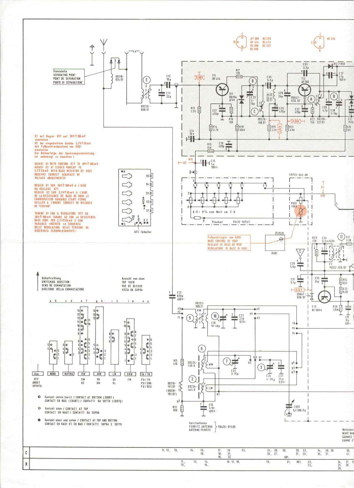 Grundig Studio-3010-A Schematic