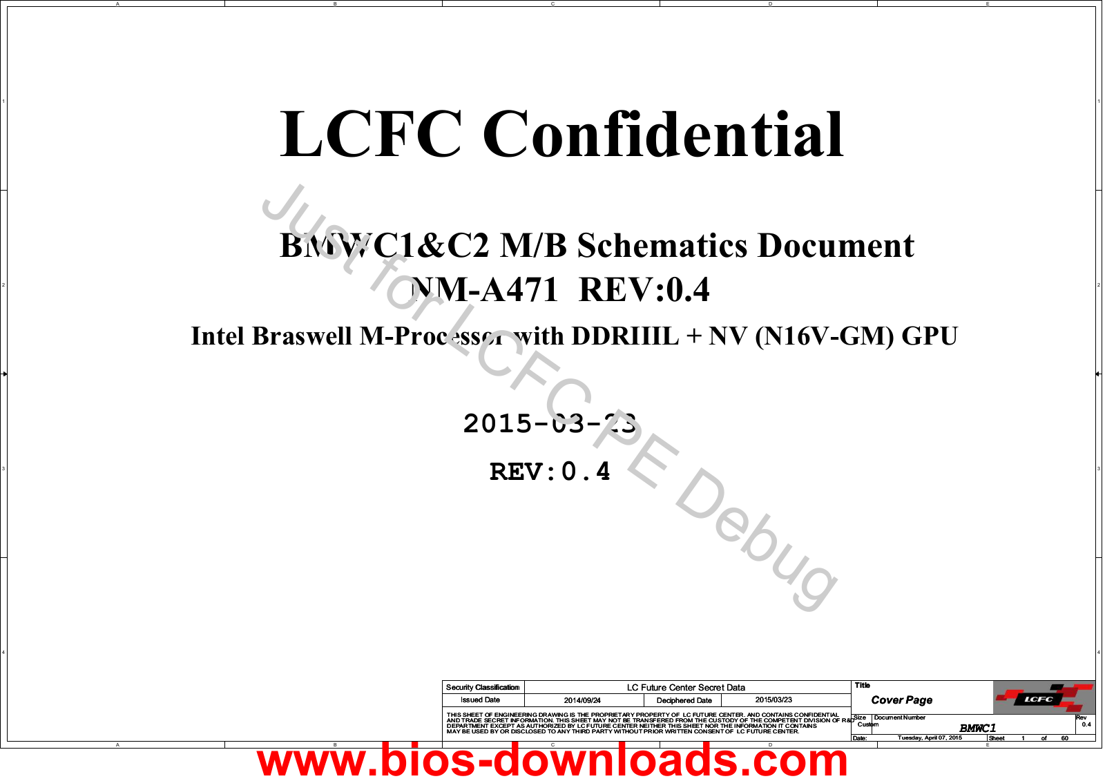 Lenovo NM-A471 Schematic