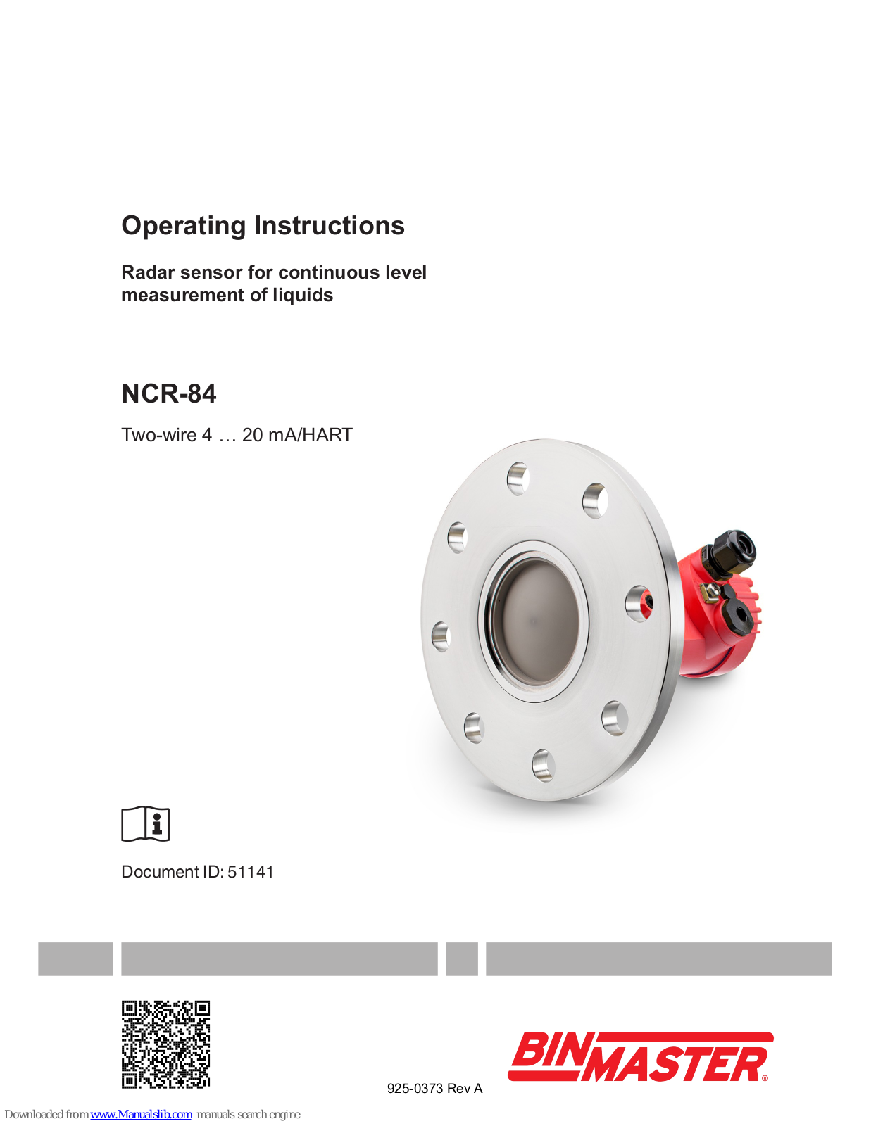 BINMASTER NCR-84 Operating Instructions Manual - ManualMachine.com