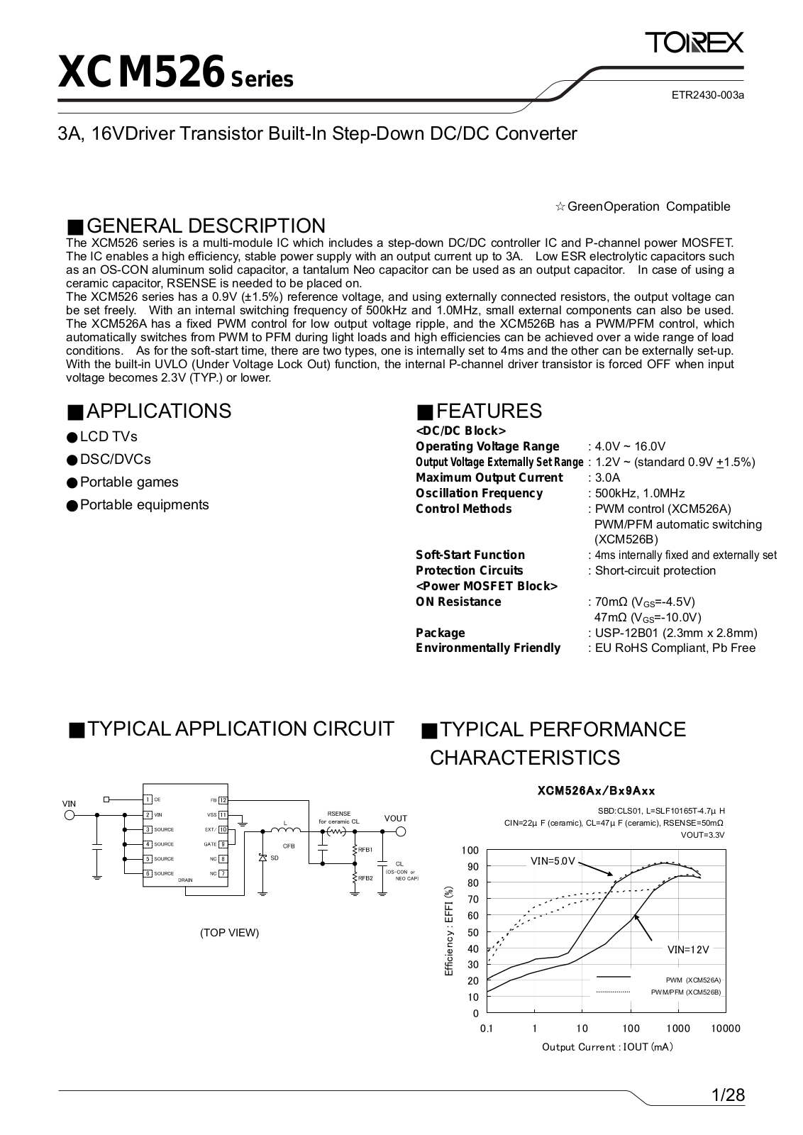 TOREX XCM526 User Manual