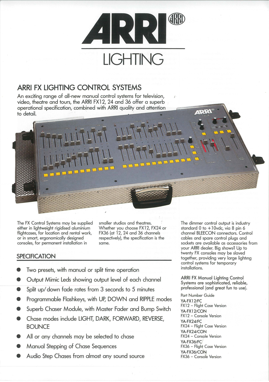 Arri Arri FX Datasheet - ManualMachine.com