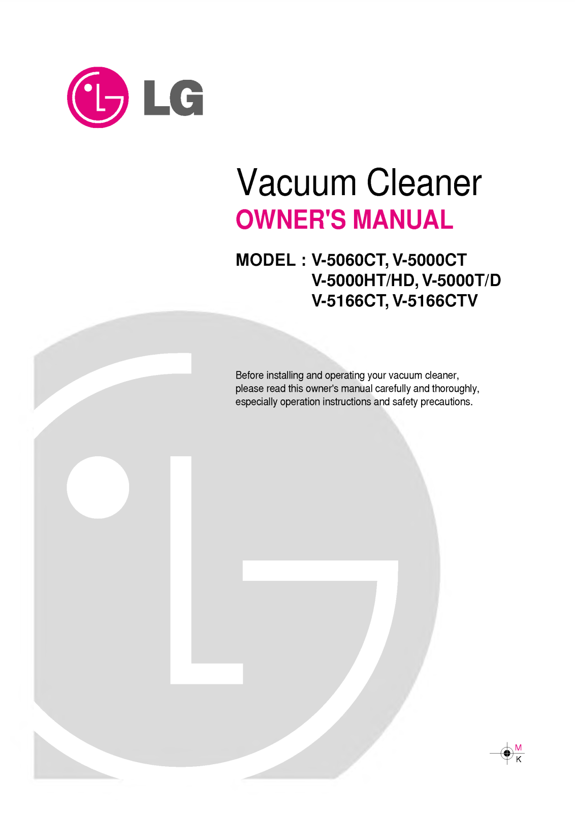 LG V-5166CTV User Manual