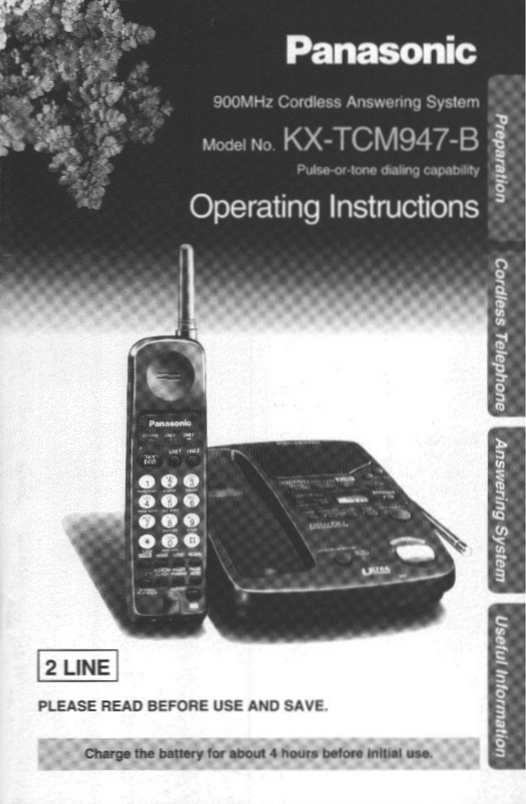 Panasonic KX-TCM947B User Manual