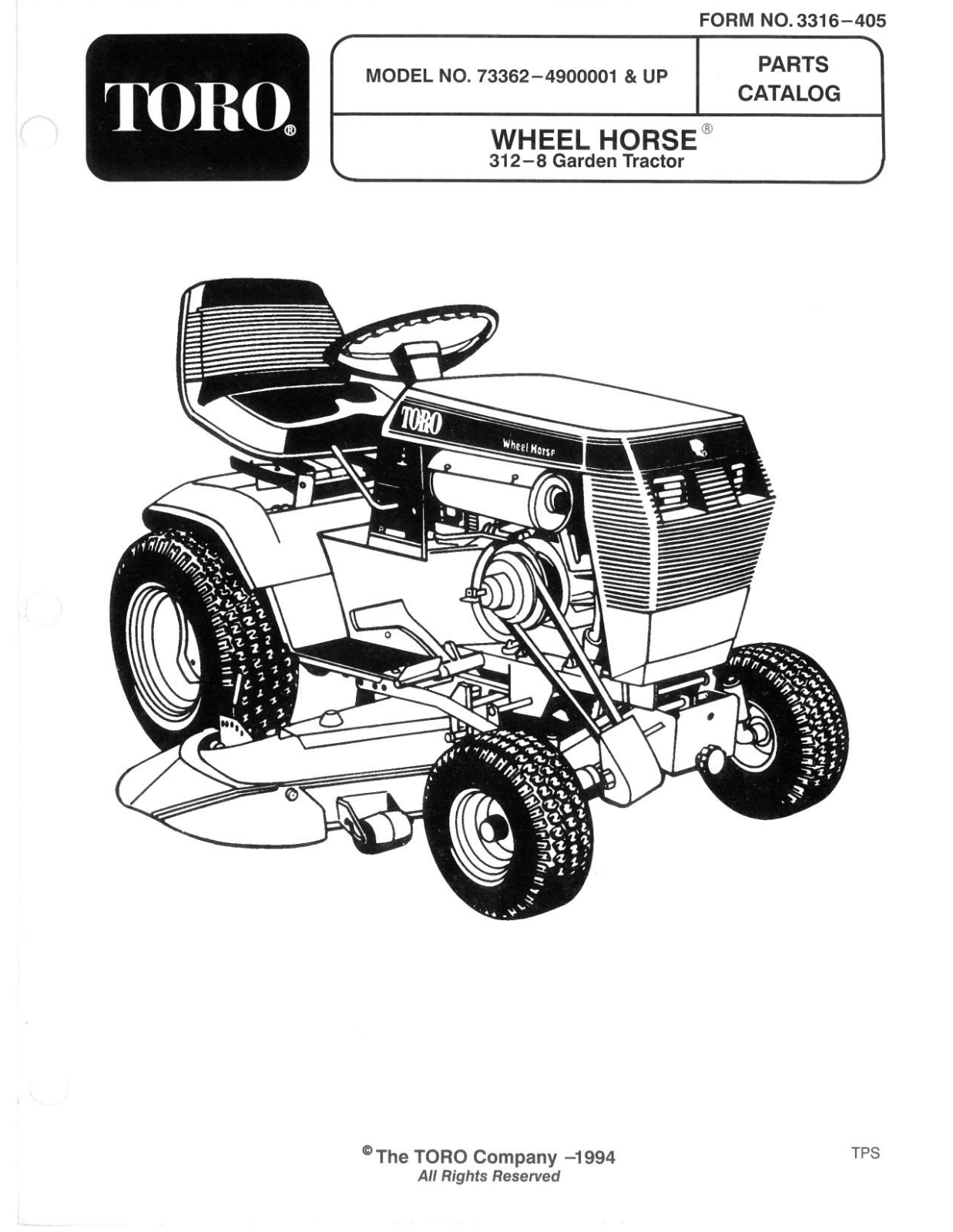 Toro 73362 Parts Catalogue