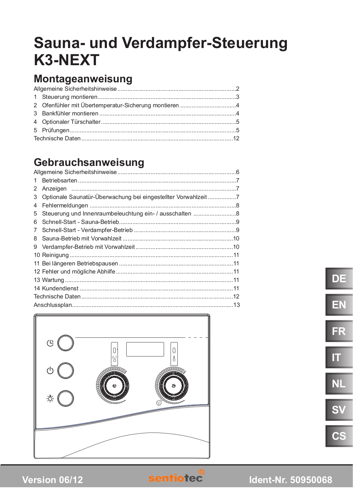 Sentiotec K3-NEXT User Manual