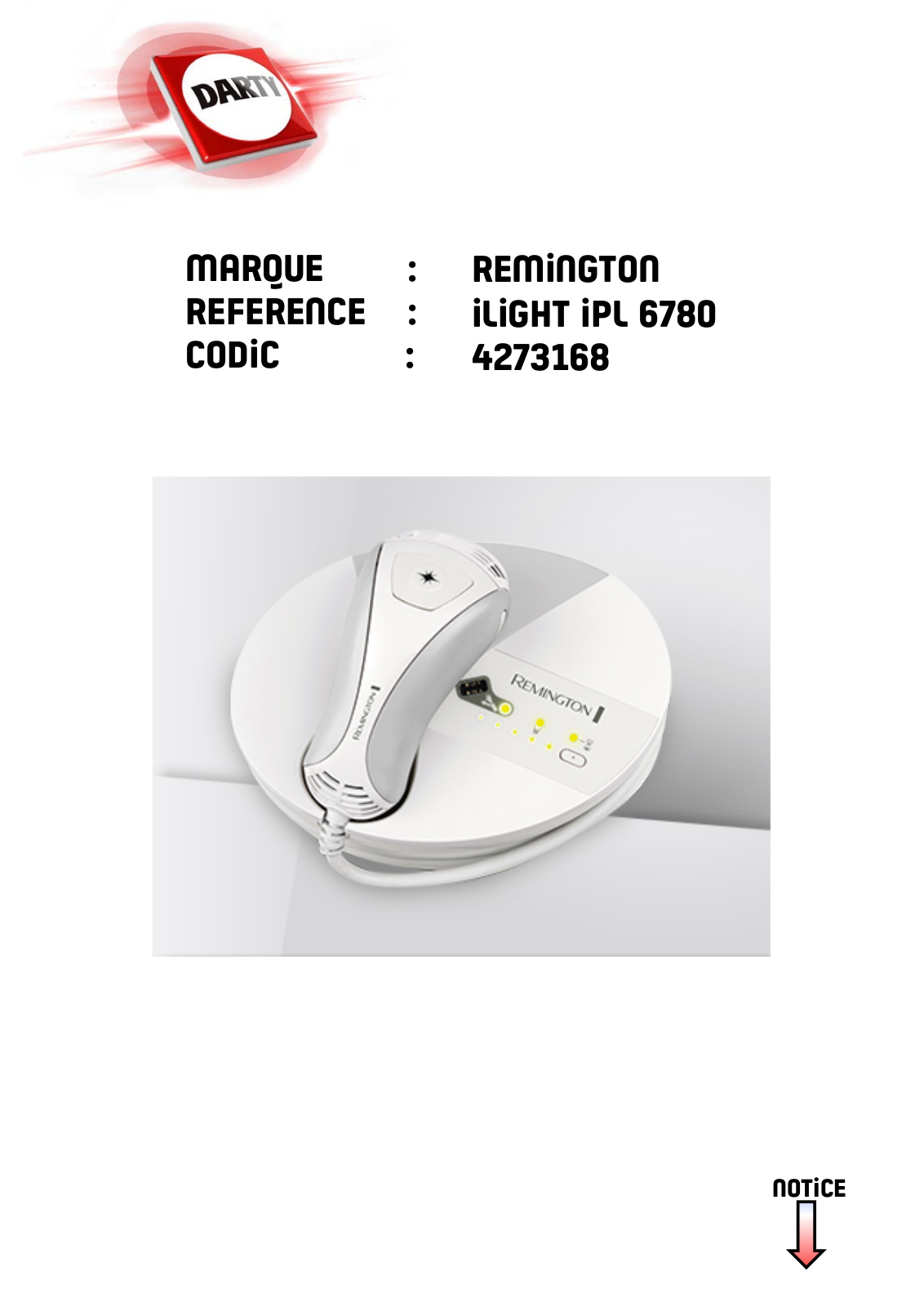 Remington IPL 6780 User Manual