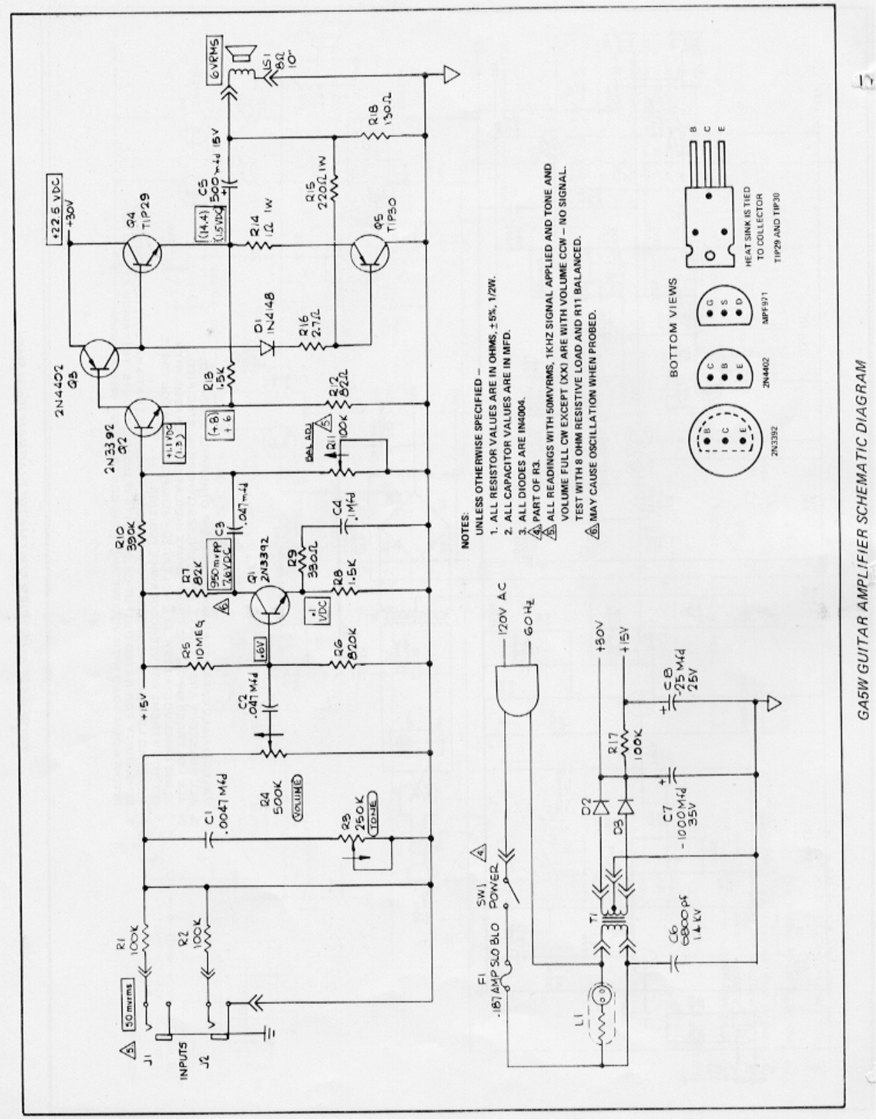 Gibson ga5w schematic