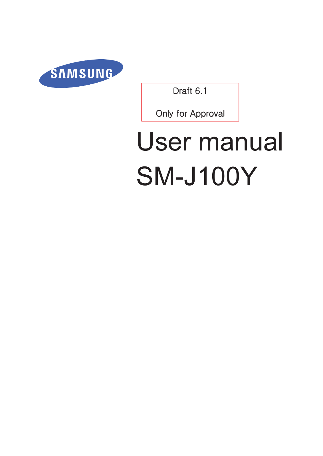 Samsung SMJ100Y Users Manual