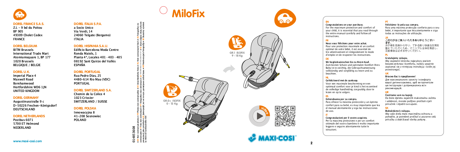 Maxi-Cosi MiloFix User Guide