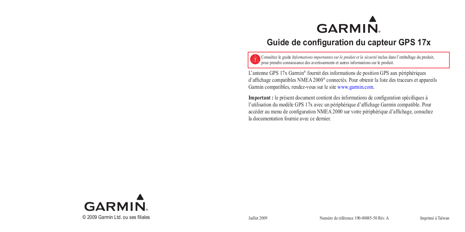 Garmin GPS 17x NMEA 2000 Configure and go!