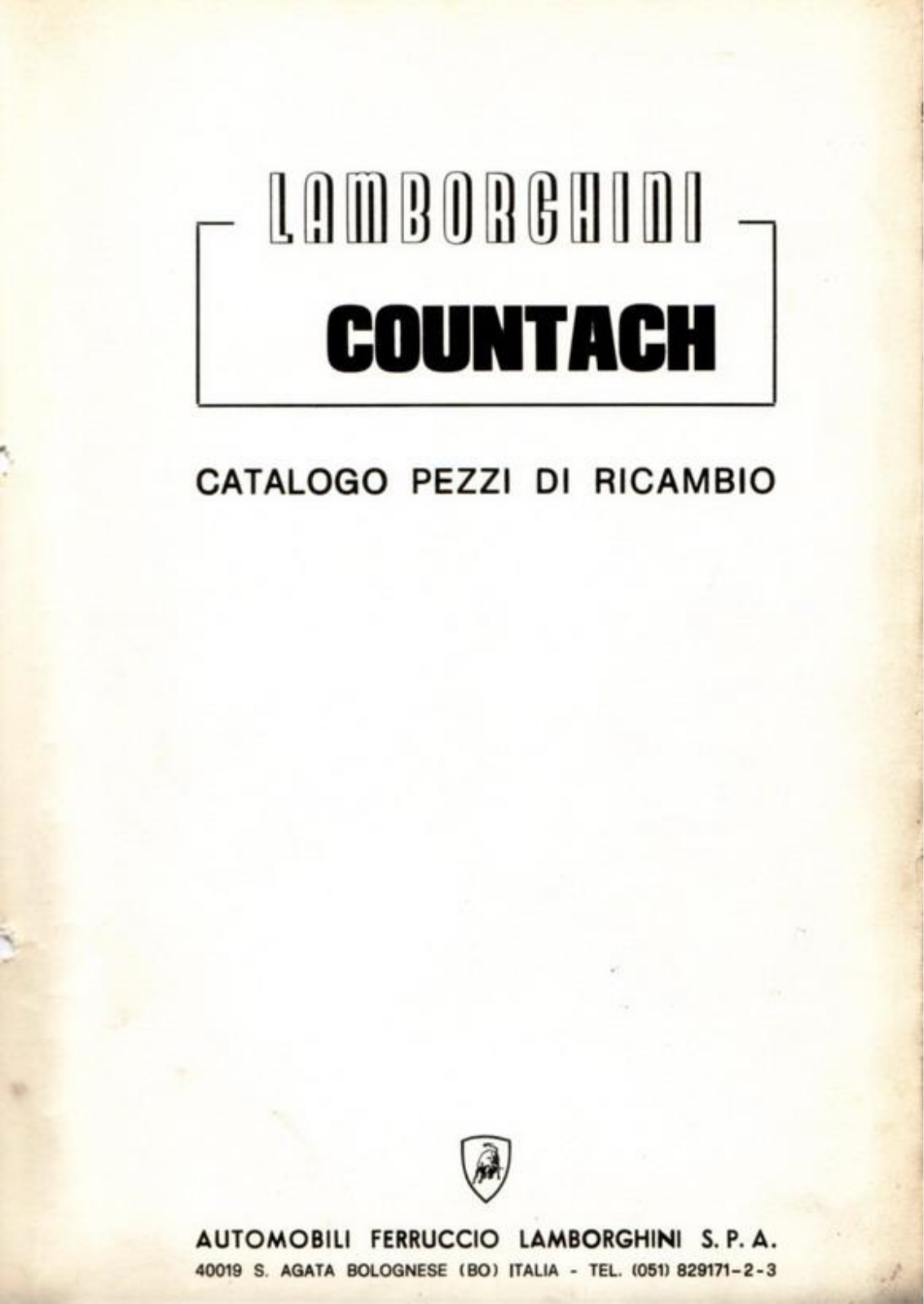 Lamborghini Countach User Manual