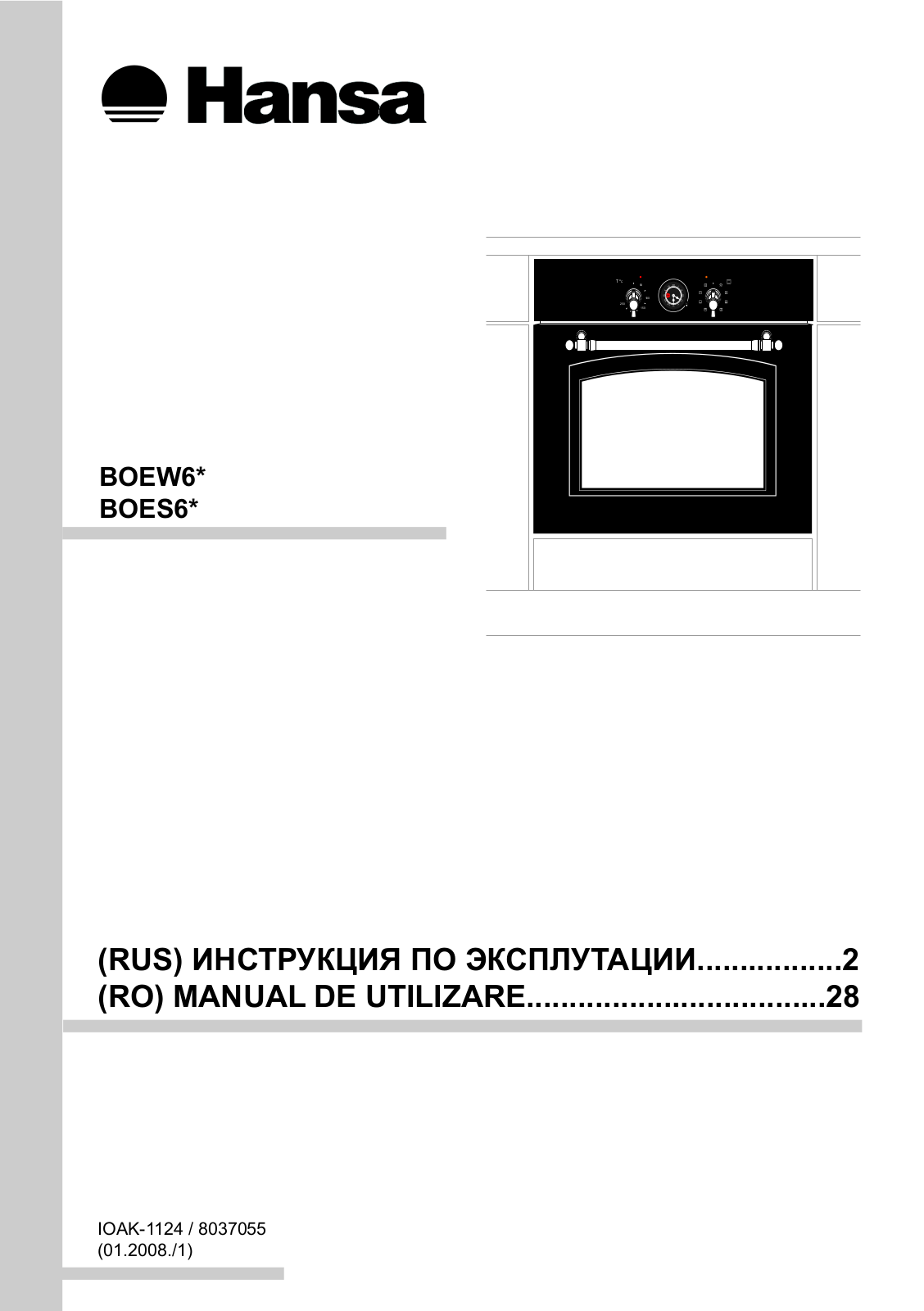 Hansa BOEW68418 User Manual