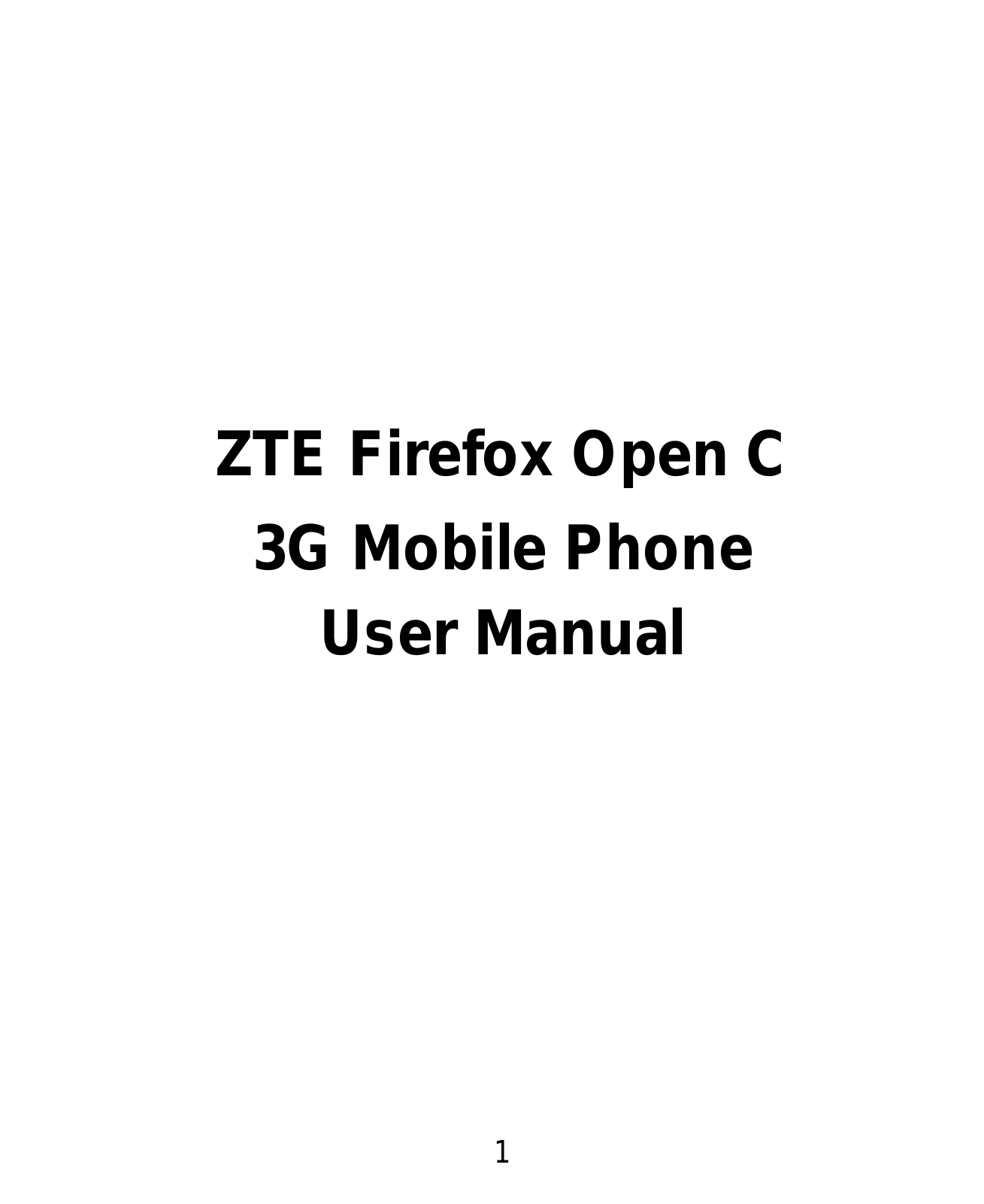 ZTE Open C Operation Manual