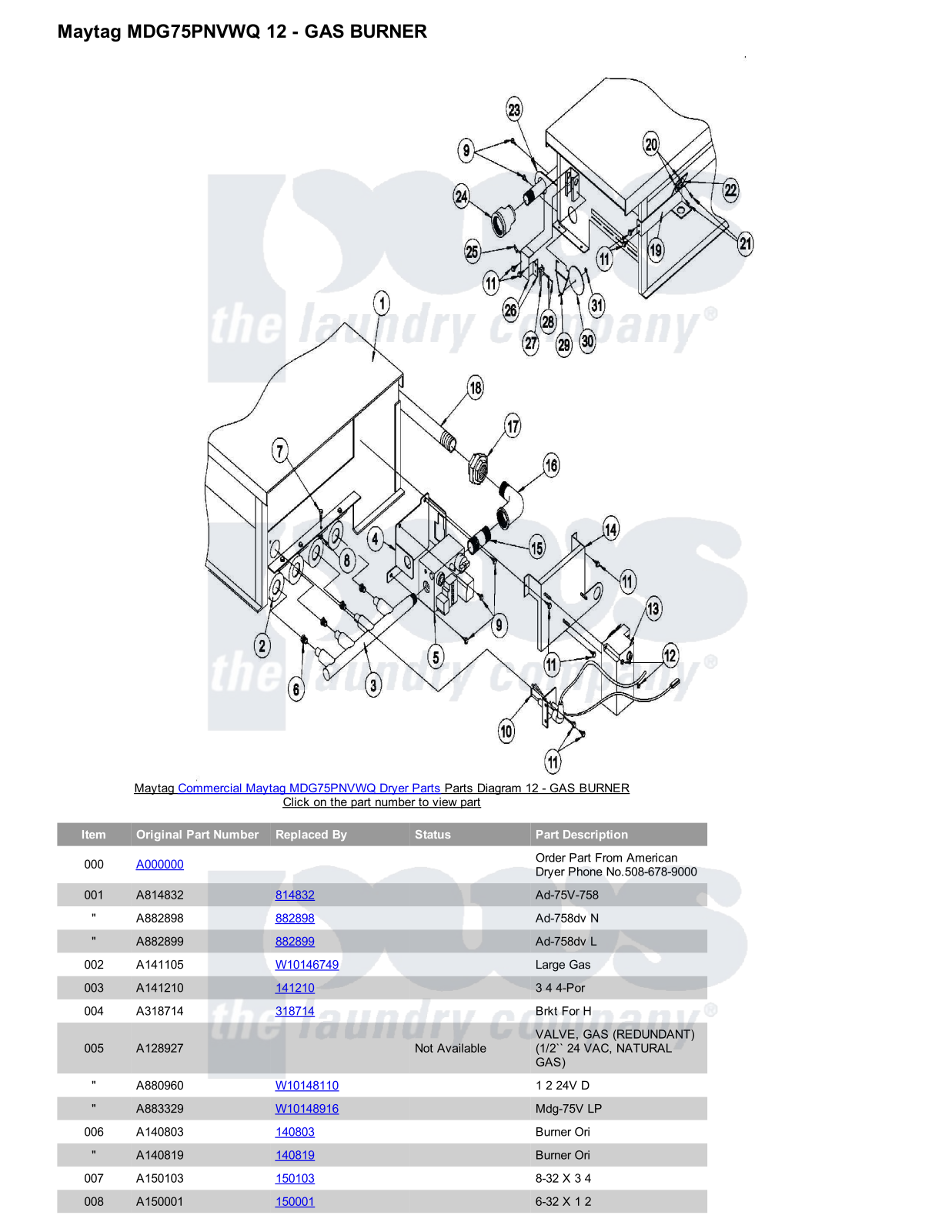 Maytag MDG75PNVWQ Parts Diagram