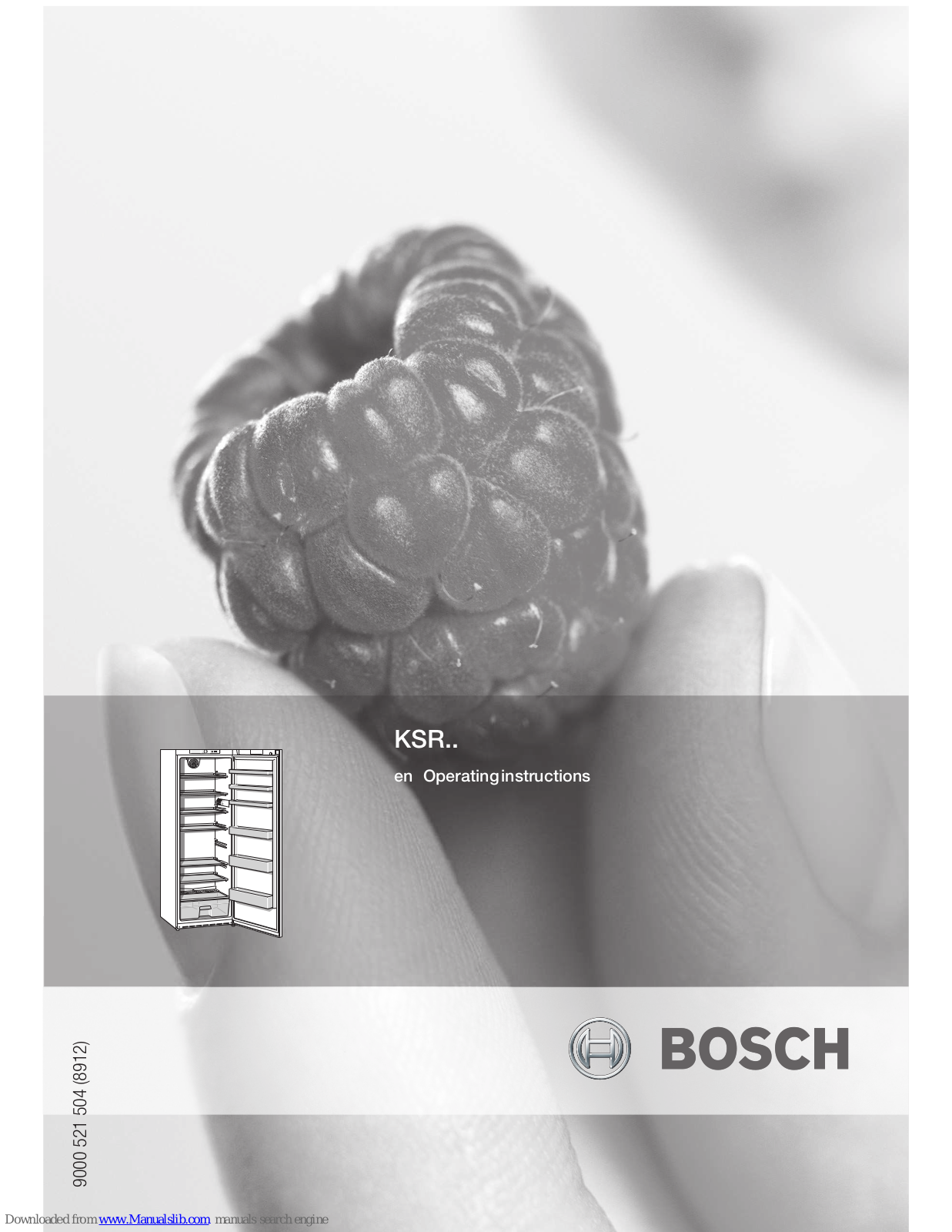 Bosch KSR38N11GB, KSR30N11GB Operating Instructions Manual