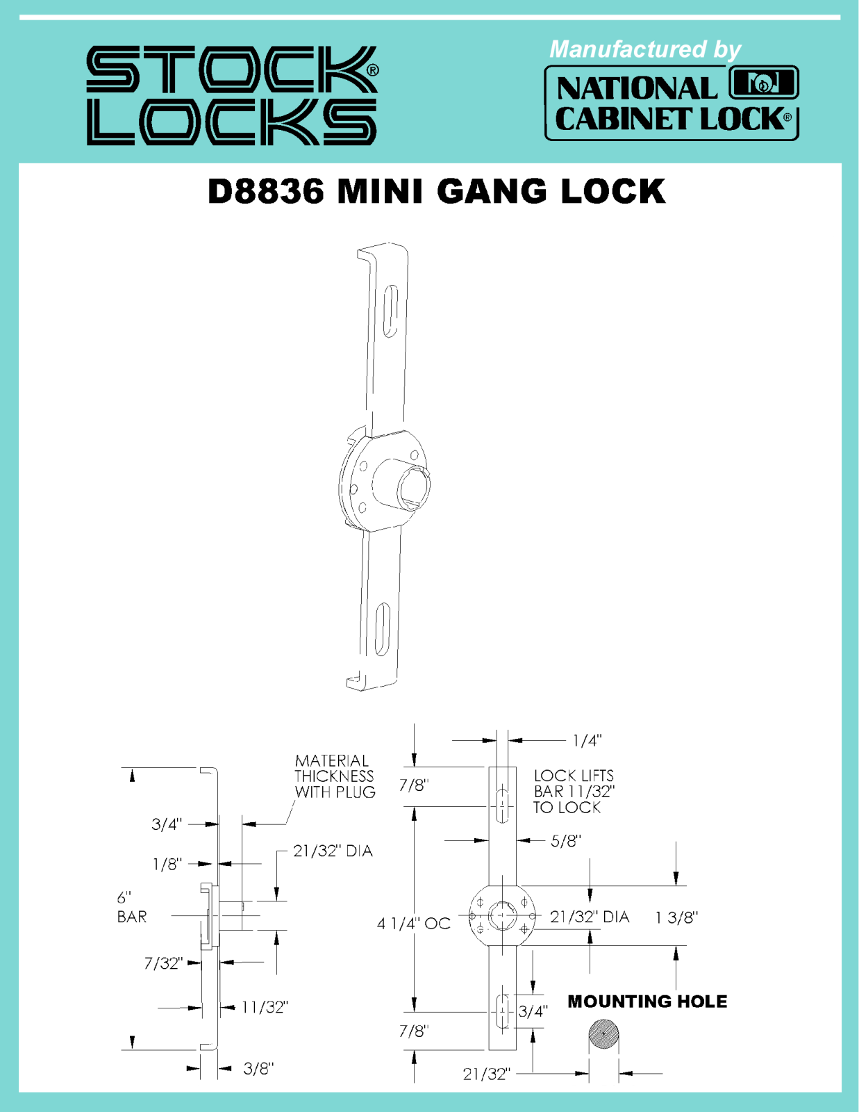 Compx D8836 drawing