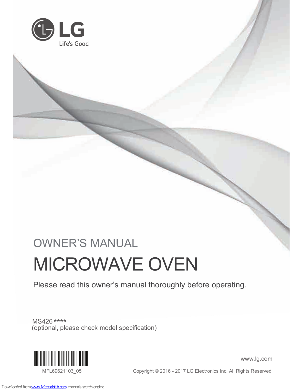 LG MS426 series Owner's Manual