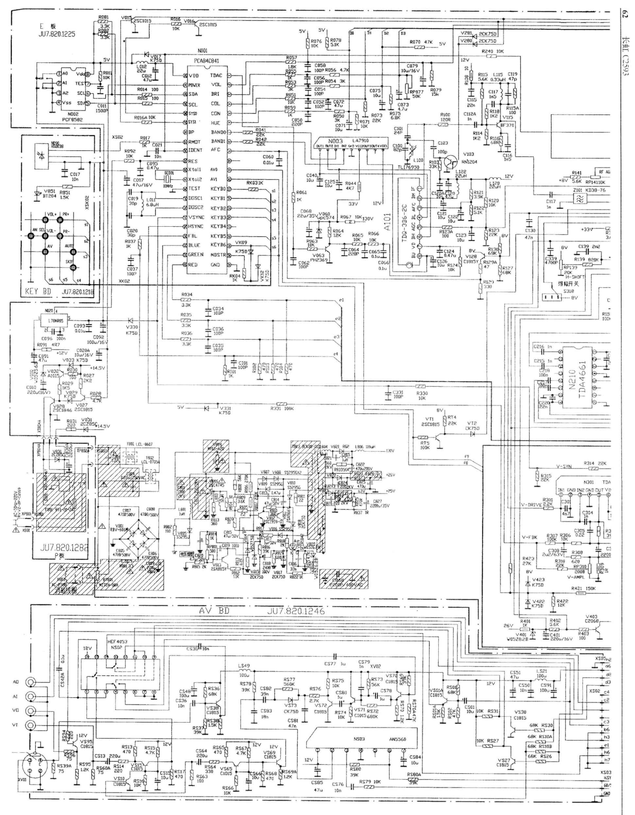 Changhong C2593 Schematic