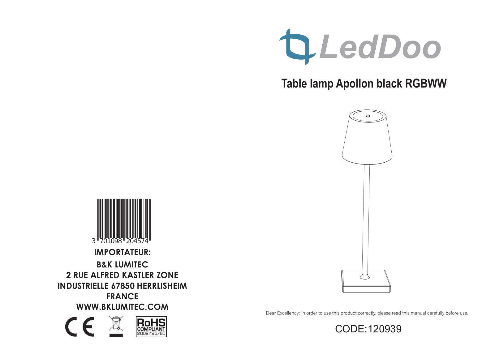 LedDoo 120939 User Manual - ManualMachine.com