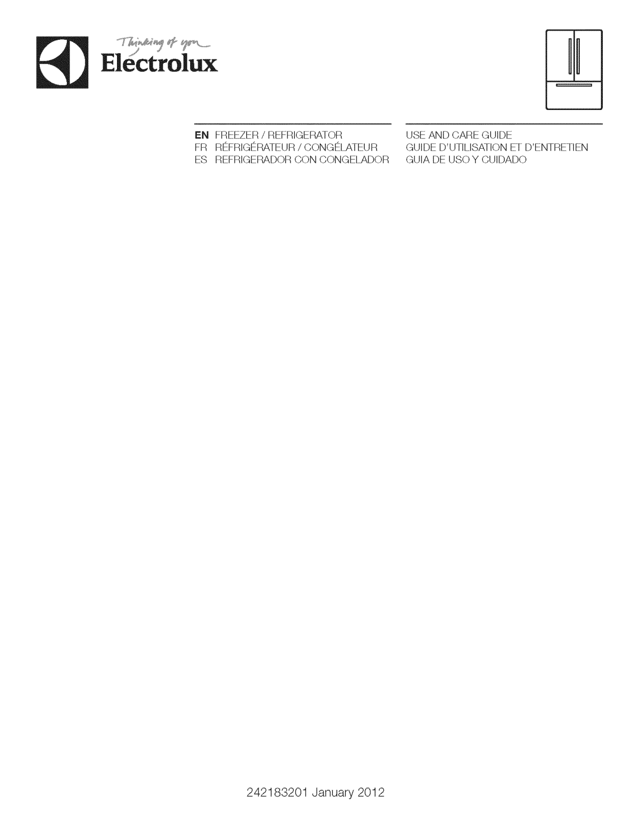 Electrolux EW23BC85KS5, EW23BC85KS4, EW23BC85KS3, EI28BS65KS8, EI28BS65KS4 Owner’s Manual