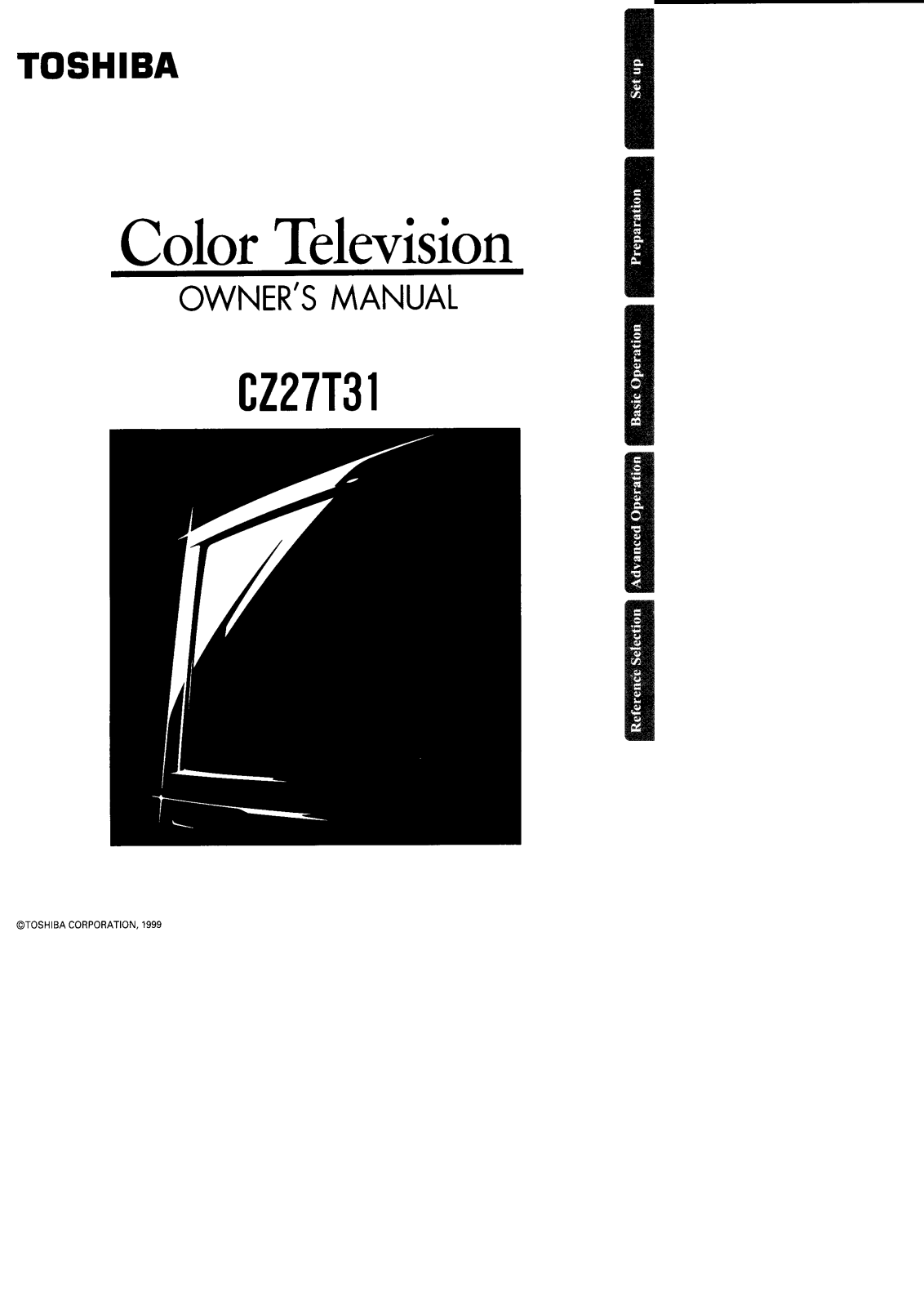 Toshiba CZ27T31 User Manual