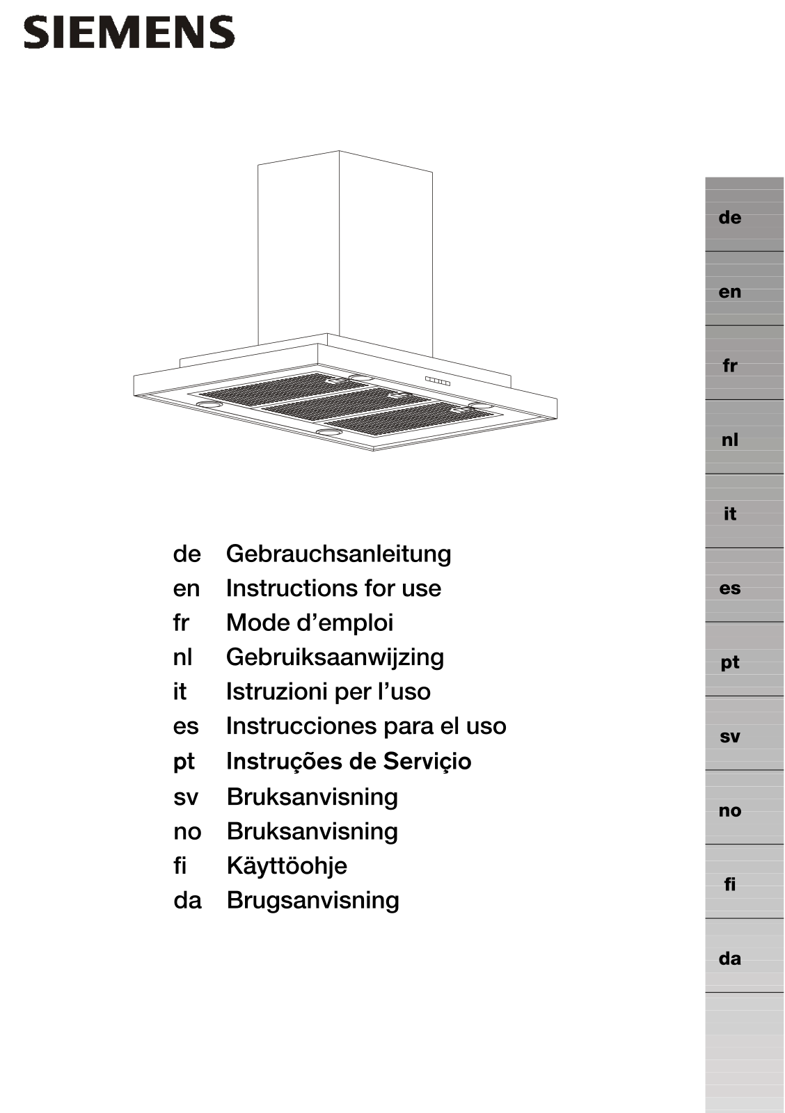 Siemens LC95950 Operating Instructions