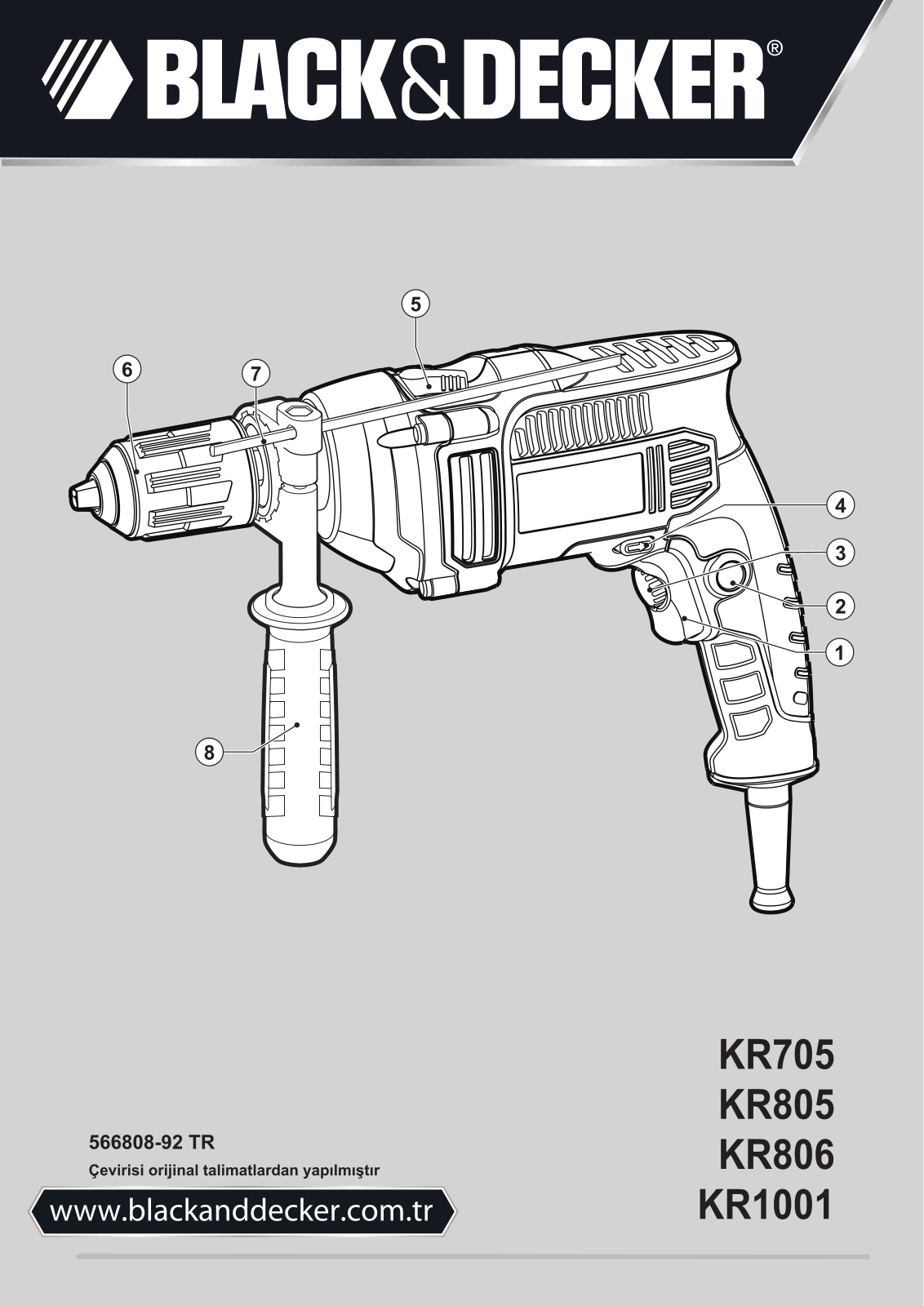 Black & Decker Kr806k Instruction Manual