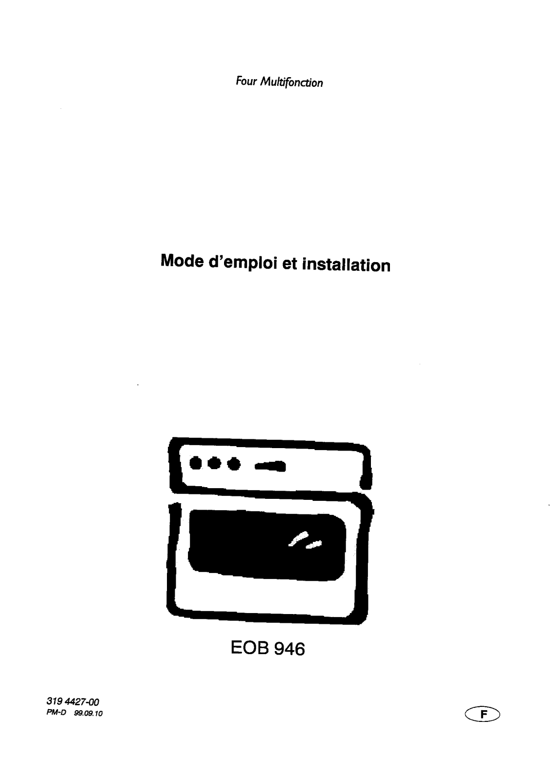 electrolux EOB946 Installation Manual