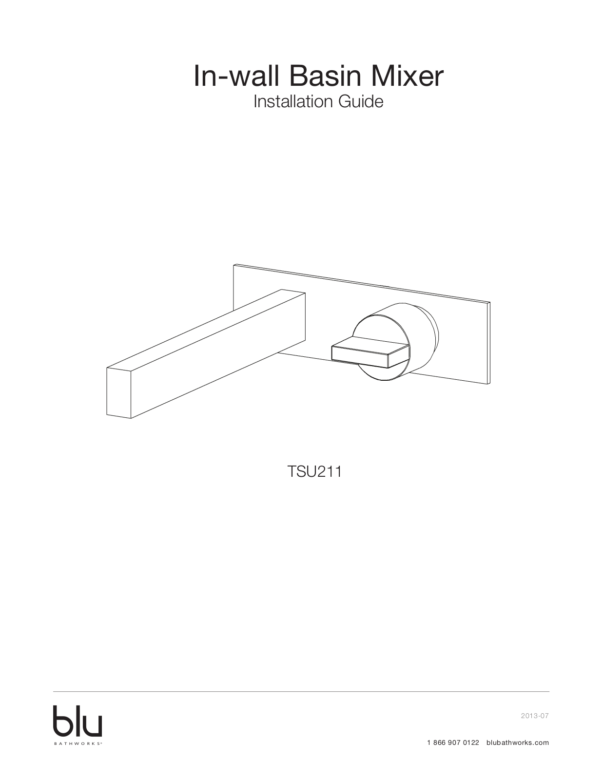 Blu Bathworks TSU211 User Manual