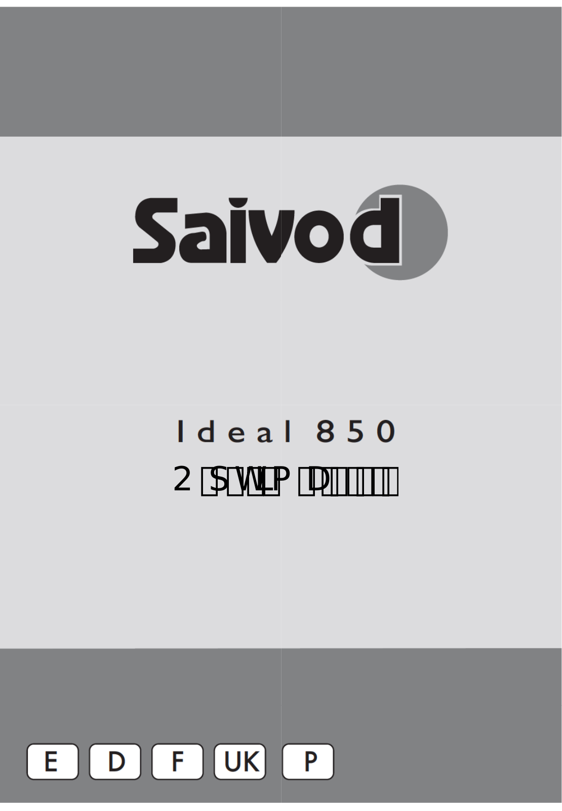 Saivod Ideal 850, Optima 850 User Manual