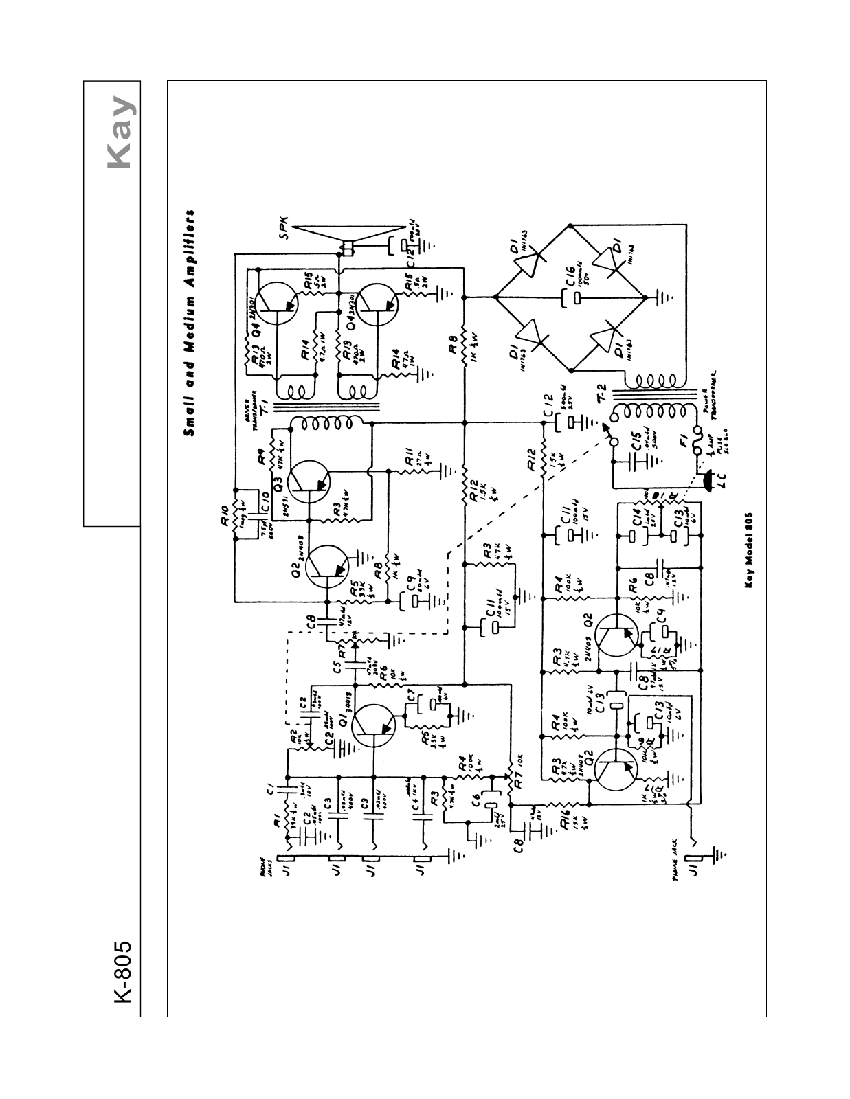 Kay 805 schematic