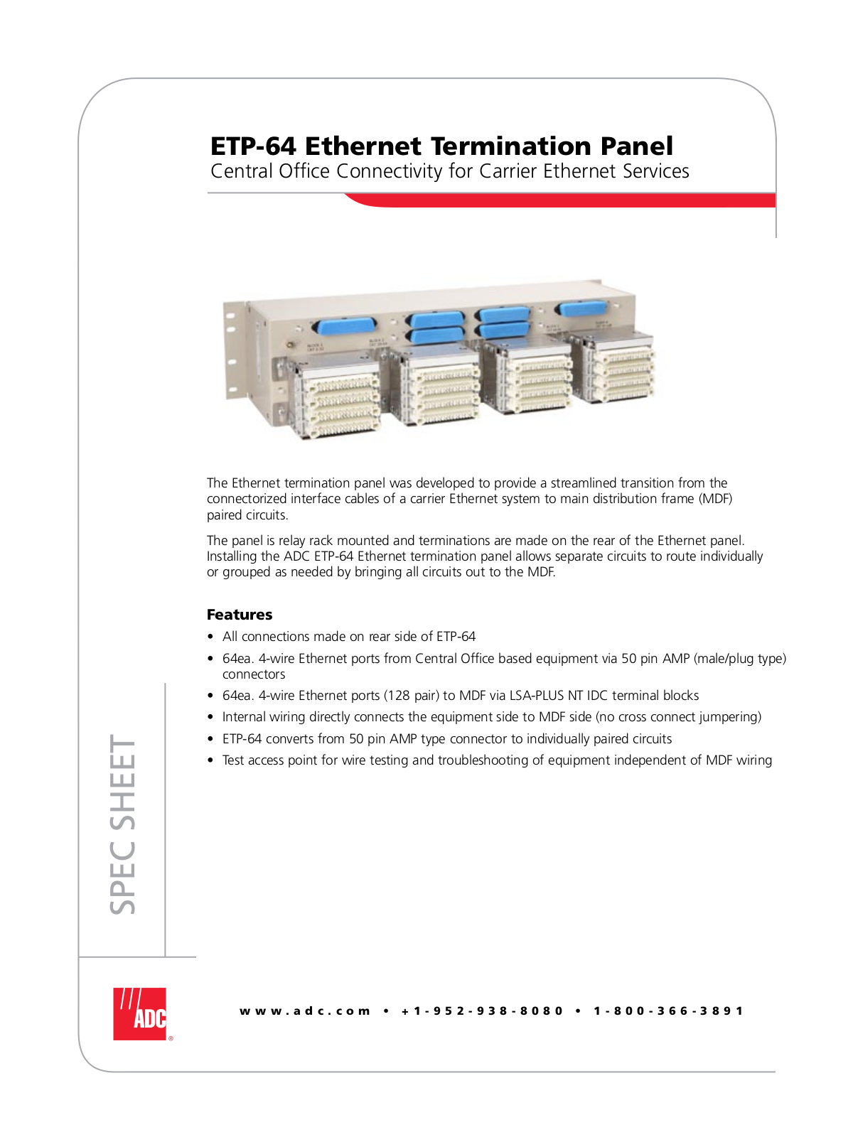 ADC ETP-64 User Manual