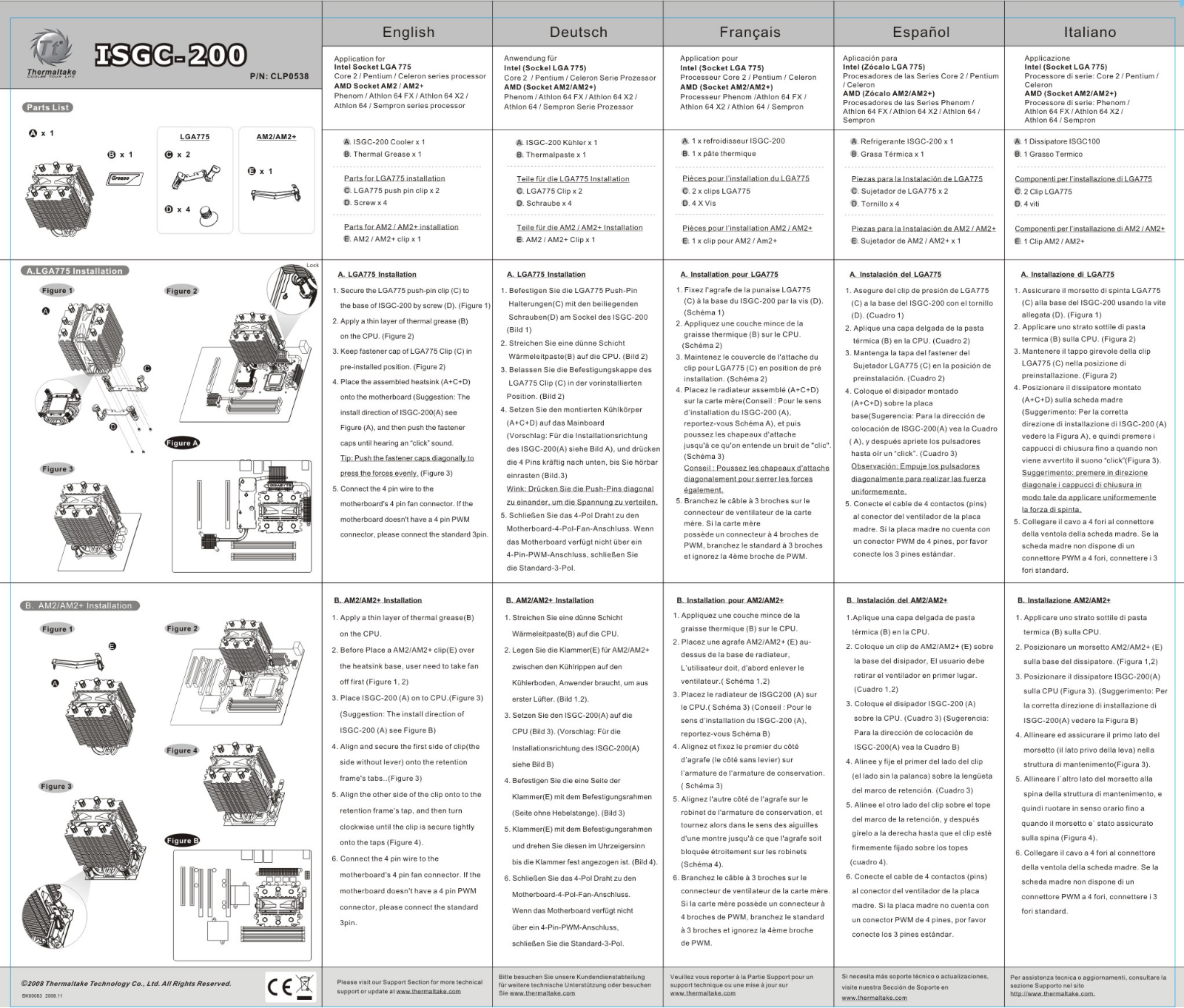 Thermaltake CLP0538, ISCG-200 User Manual