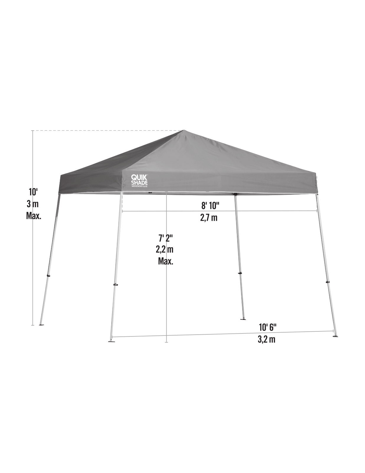 QuikShade W001332523 Dimensions - ManualMachine.com