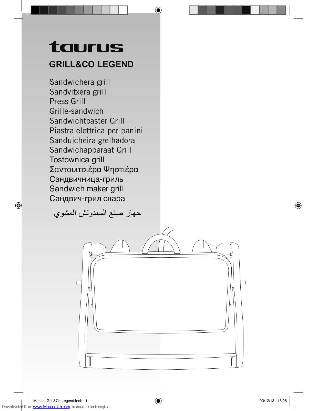 Taurus GRILL&CO LEGEND User Manual