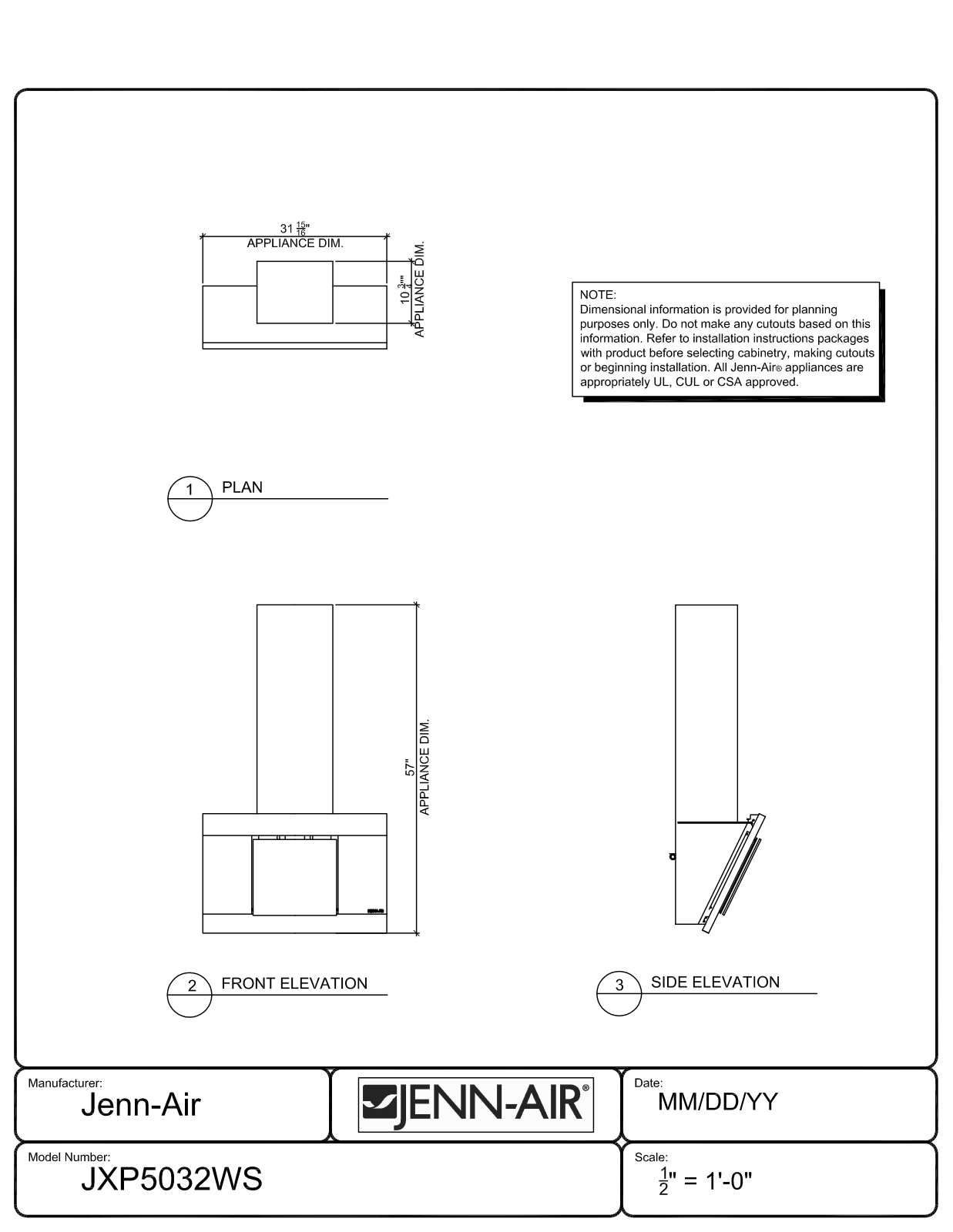 Jenn-air W10272066, W10272067 User Manual