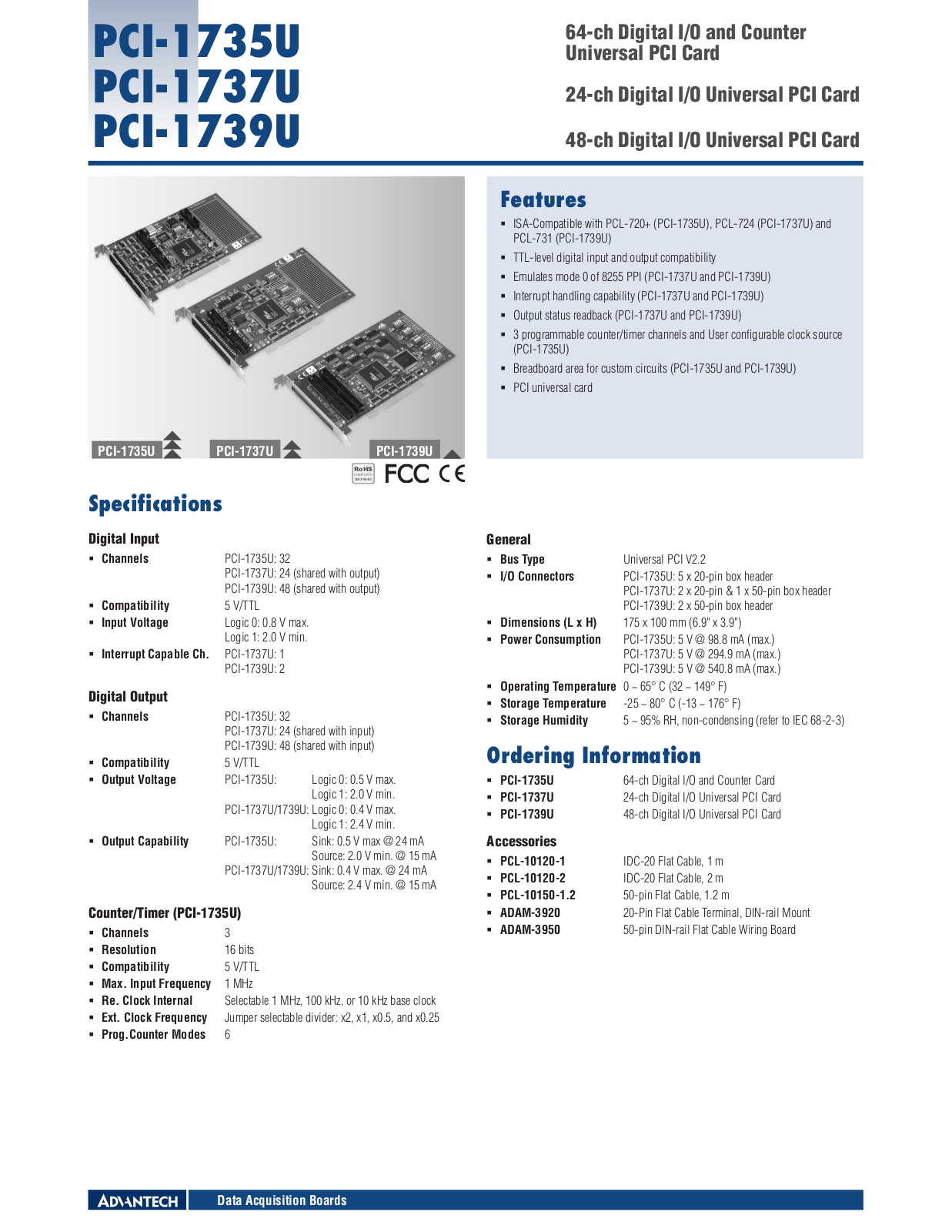 Impulse PCI-1739U User Manual