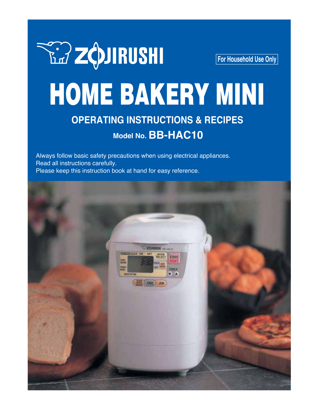 Zojirushi BB-HAC10 Owner's Manual