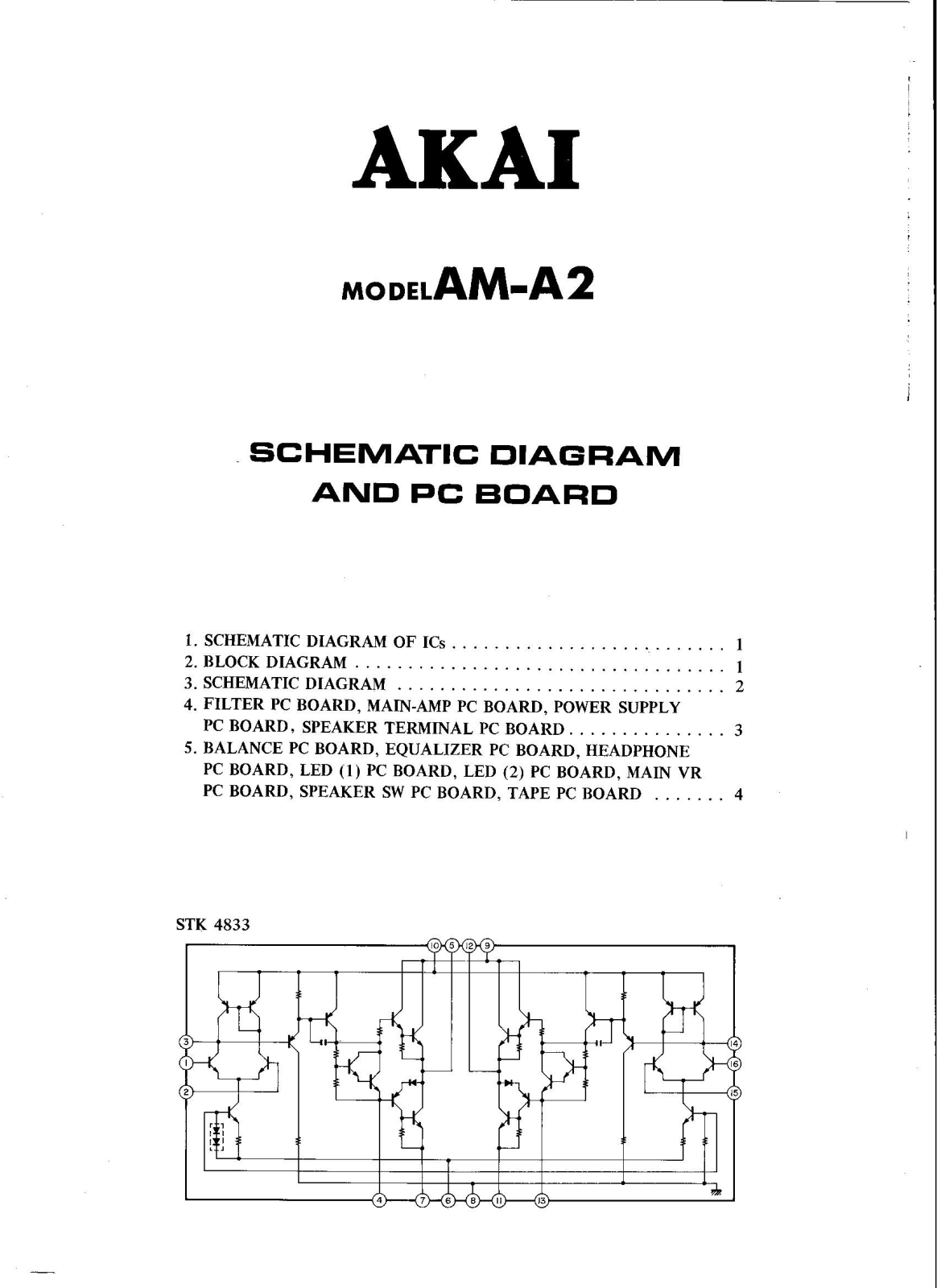 Akai AMA-2 Schematic