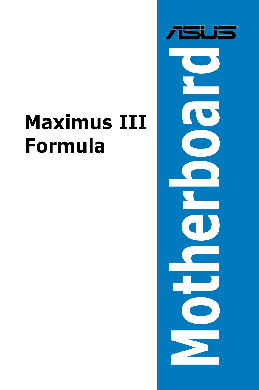 Asus Maximus III Formula User Manual