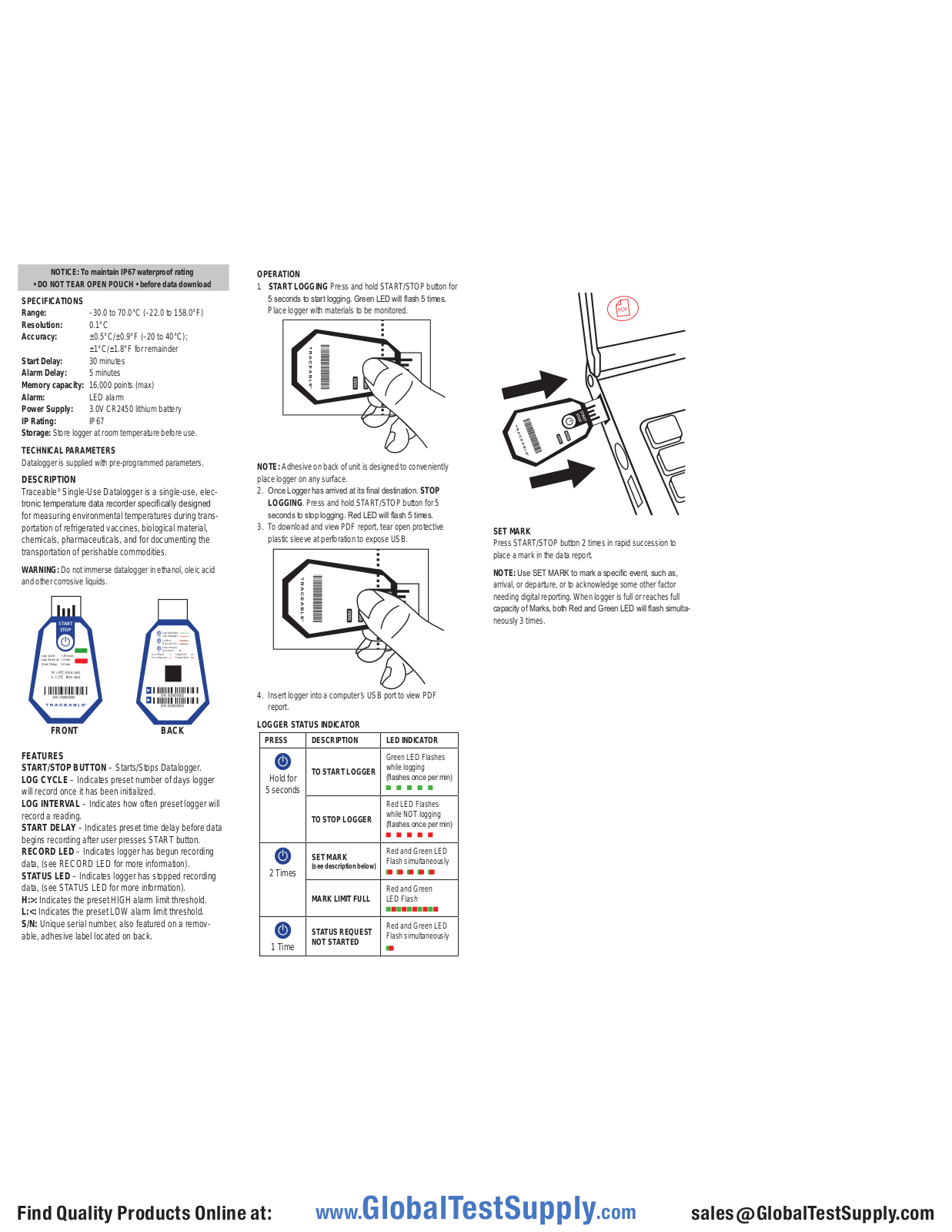 Traceable 18004-21 User manual