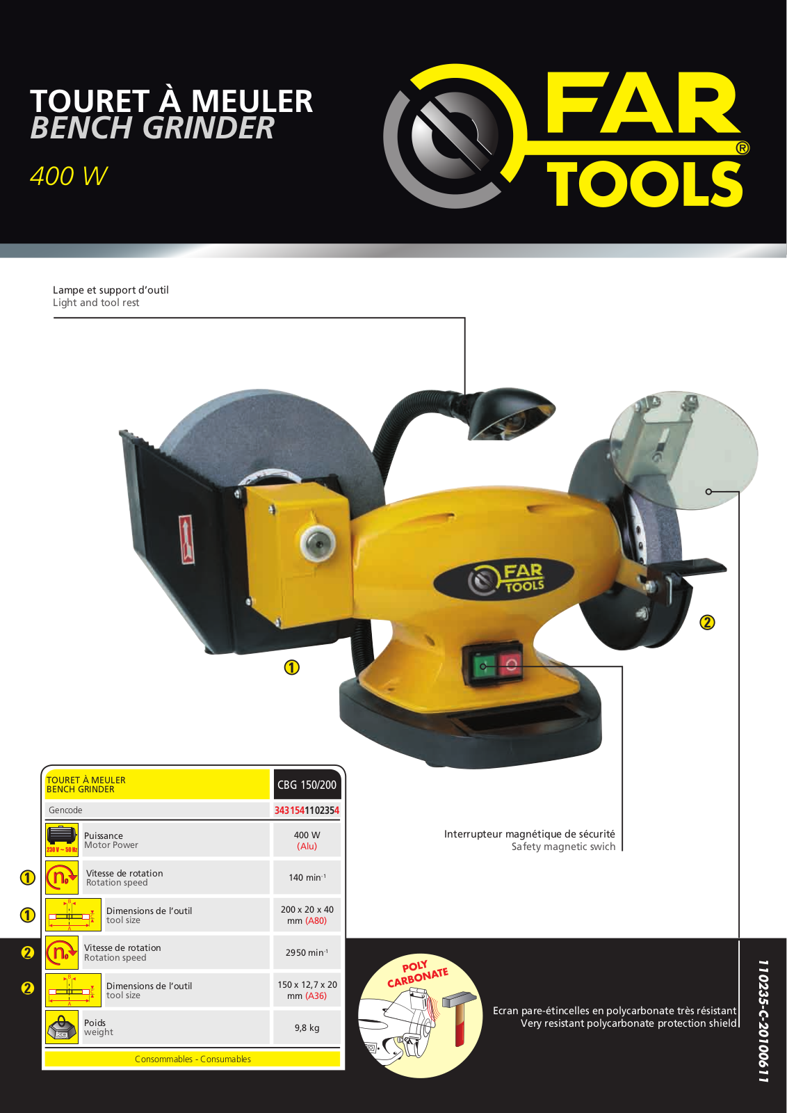 FARTOOLS CBG 150, CBG 200 User Manual