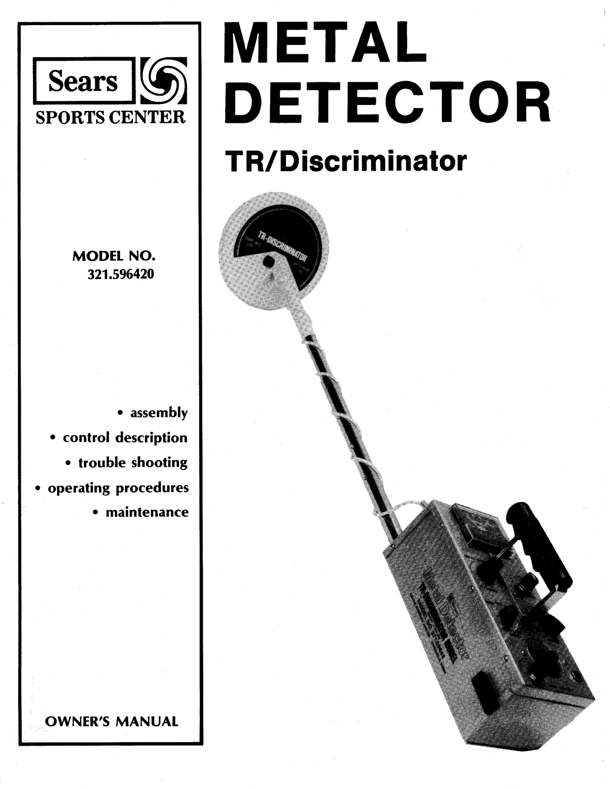 Whites Electronics SEARS 59642 User Manual