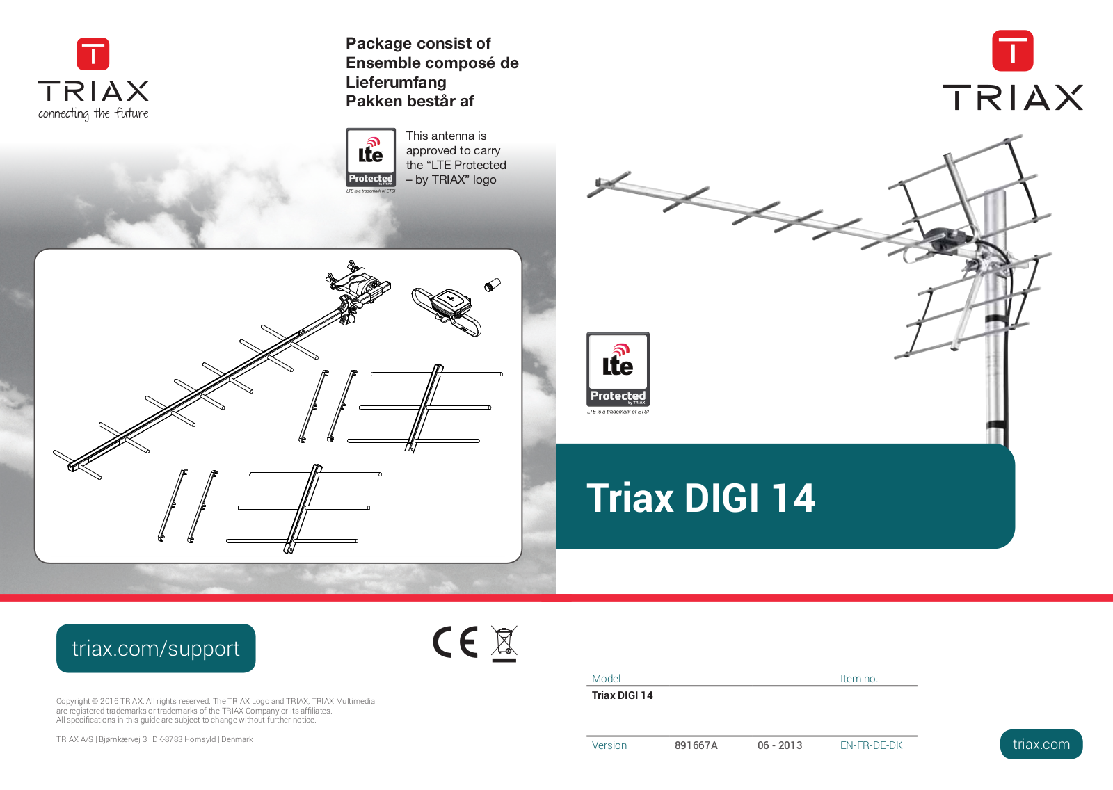 Triax DIGI 14 Assembly Instruction Manual