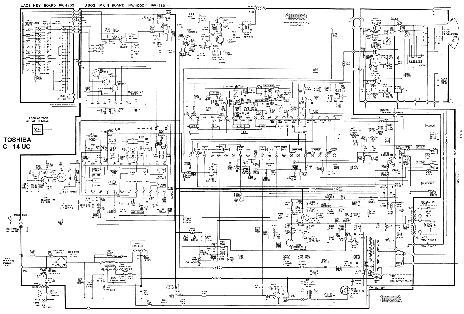 Toshiba C-14UC Schematic